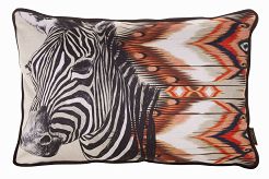 Poszewka dekoracyjna CEBRA 45x30 Eurofirany beżowa bordowa zebra
