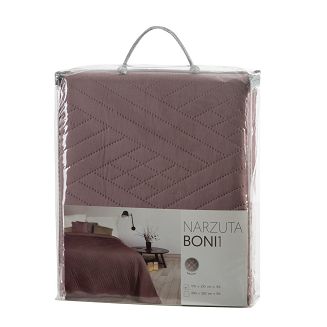 Narzuta dekoracyjna BONI 170x210 pudrowy róż