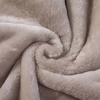 Koc akrylowy na fotel tłoczony VITO 80x160 geometryczny wzór taupe