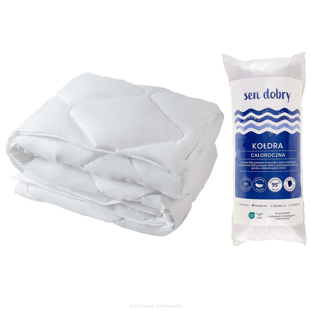 Kołdra antyalergiczna całoroczna Sen Dobry 200x220 biała
