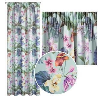 Zasłona gotowa na taśmie ALIA 140x270 Eurofirany różowa