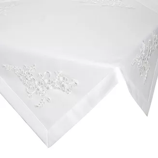 Obrus dekoracyjny BARI 85x85 Eurofirany biały