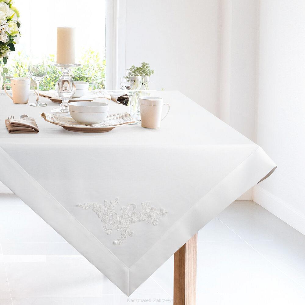 Obrus dekoracyjny BARI 85x85 Eurofirany biały