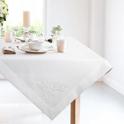 Obrus dekoracyjny BARI 85x85 Eurofirany biały