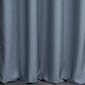 Zasłona gotowa na przelotkach PALERMO 140x250 Eurofirany niebieski