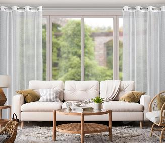 Firana gotowa na przelotkach DOTI 140x250 Eurofirany biały