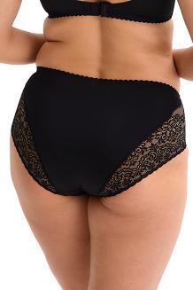 Figi damskie bikini z koronką Olena 040 czarne