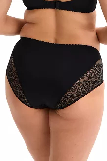 Figi damskie bikini z koronką Olena 040 czarne