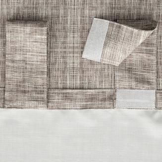 Zasłona gotowa na szelkach GARDEN 155x260 Eurofirany brązowy