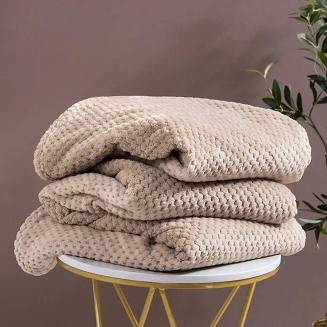 Koc narzuta na fotel Monte 75x150 taupe