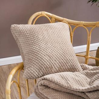 Koc narzuta na fotel Monte 75x150 taupe