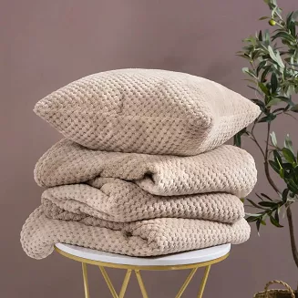 Koc narzuta na fotel Monte 75x150 taupe