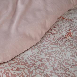 Pościel satynowa 160x200 Eurofirany pudrowy róż