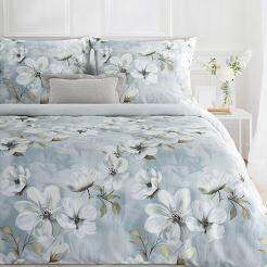 Pościel satynowa SPRING 160x200 Eurofirany jasnoszary