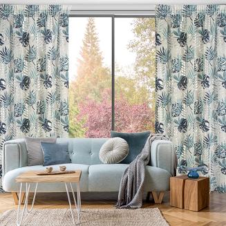 Firana gotowa na taśmie MALTA Eurofirany granatowy