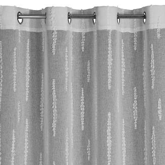 Zasłona gotowa na przelotkach ALENI 140x250 Eurofirany srebrny