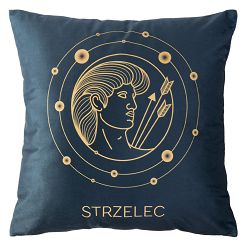 Poszewka dekoracyjna ZODIAK 40x40 Darymex granatowa Strzelec