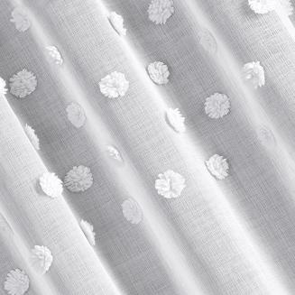Zasłona gotowa na przelotkach STELLA 140x250 Design91 biały