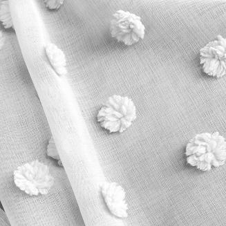 Zasłona gotowa na przelotkach STELLA 140x250 Design91 biały