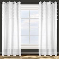 Zasłona gotowa na przelotkach STELLA 140x250 Design91 biały