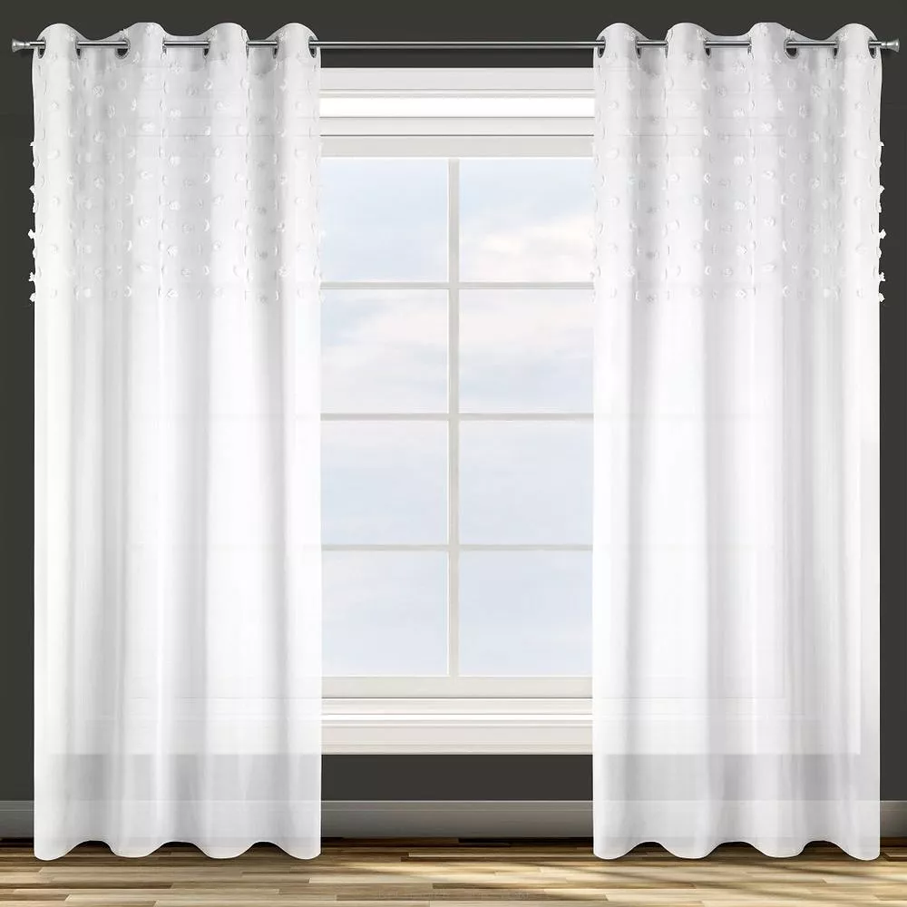 Zasłona gotowa na przelotkach STELLA 140x250 Design91 biały
