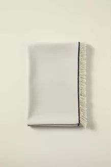 Beżowy Obrus z Frędzlami 140x260 NATUR
