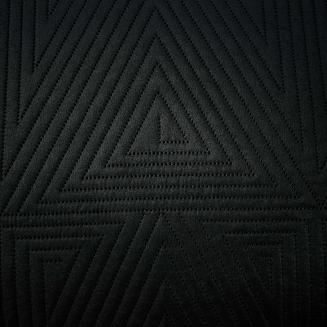 Poszewka dekoracyjna TRIO 45x45 pikowana czarna