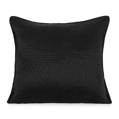 Poszewka dekoracyjna TRIO 45x45 pikowana czarna