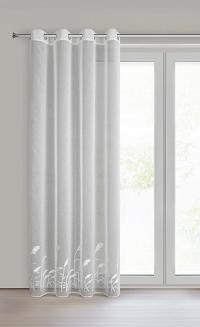 Firana gotowa na przelotkach TASHA 140x250 Eurofirany biały