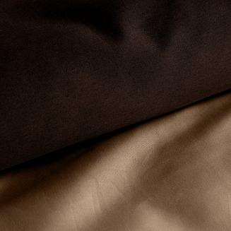 Pościel satynowa BR+JB 160x200 Eurofirany jasnobrązowy