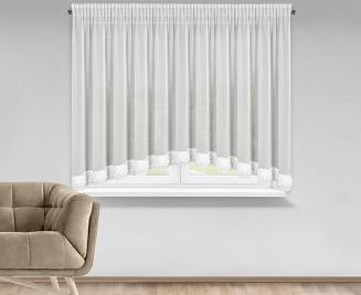 Firana gotowa na taśmie LUISA 400x160 Eurofirany biały