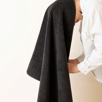 Ręcznik bawełniany LEON 70x140 strukturalne frotte czarny