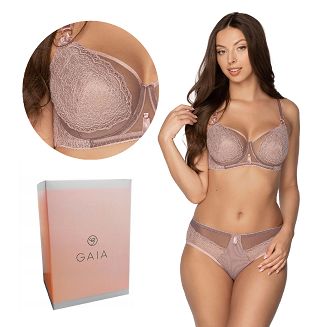 Biustonosz GAIA Semi-Soft Hortensja 1172 półusztywniany różowy