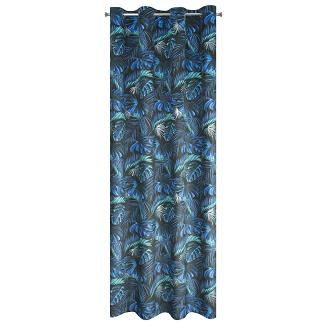 Zasłona gotowa na przelotkach LAZUR 140x250 Eurofirany niebieski