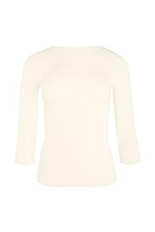 Bluzka damska typu basic z rękawem 3/4 MANATI w kolorze: ecru