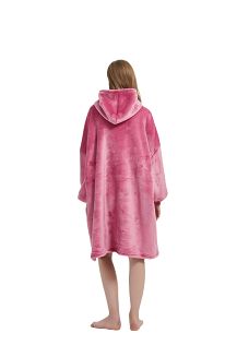 Kocobluza z kapturem Sherpa HOODIE różowa