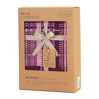 Pościel bawełniana AVINION2 200x220 Eurofirany fioletowy