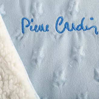 Koc Pierre Cardin BABY4 110x140 Pierre Cardin Eurofirany niebieski biały gwiazdki miś