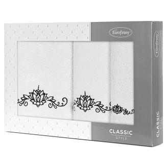 Komplet ręczników 3 cz. LILIANA 30x50 Eurofirany biały