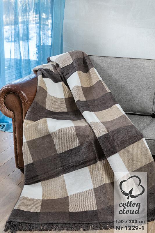 Koc bawełniano-akrylowy 150x200 wzór 1229-1