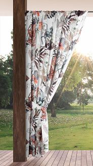 Zasłona gotowa na taśmie GARDEN 155x200 Eurofirany biały