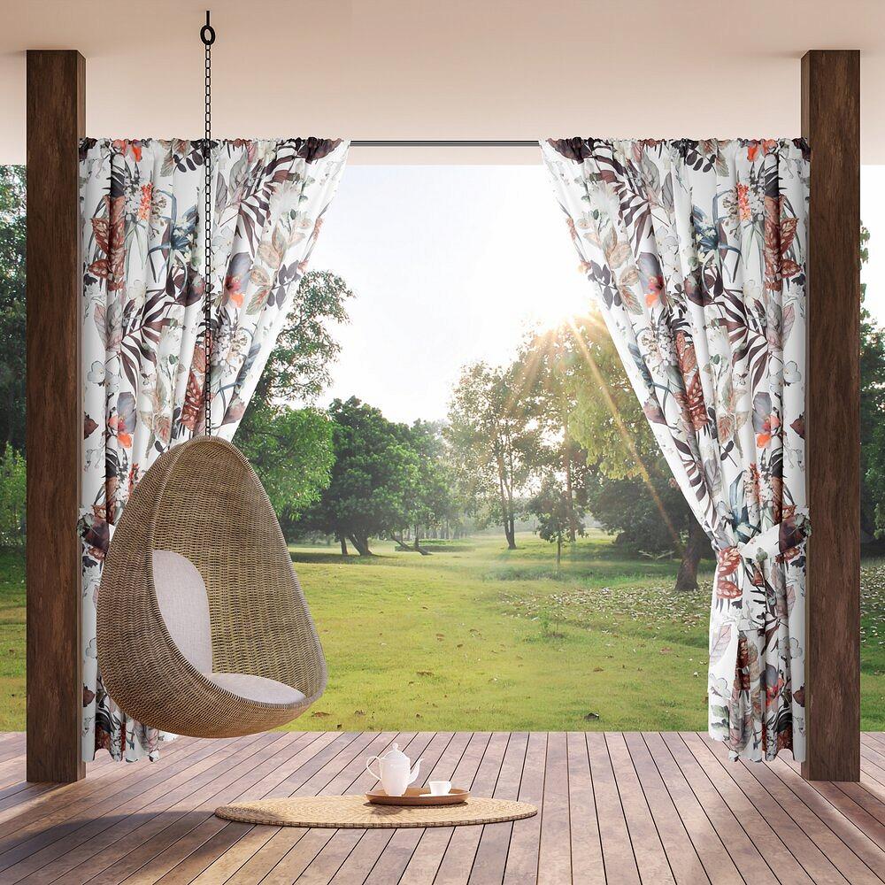 Zasłona gotowa na taśmie GARDEN 155x200 Eurofirany biały