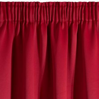 Zasłona gotowa na taśmie LOGAN 135x270 Eurofirany czerwona