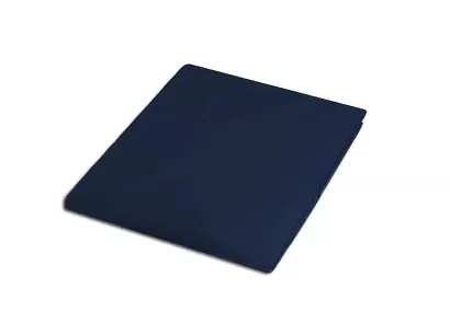 Prześcieradło satyna bawełniana bez gumki 200x220 ciemnogranatowe