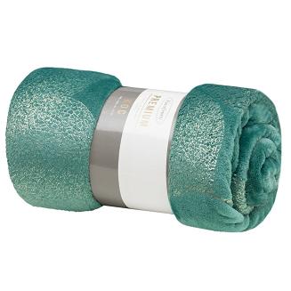 Koc narzuta GINKO2 150x200 Eurofirany turkusowy