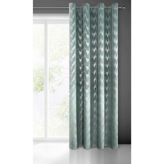 Zasłona gotowa na przelotkach BIANKA 140x250 Eurofirany morski