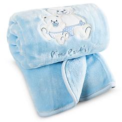 Koc Pierre Cardin BABY3 80x110 Pierre Cardin Eurofirany niebieski misie