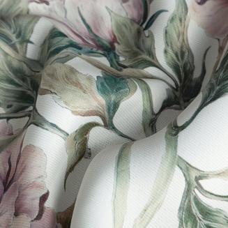 Zasłona gotowa na przelotkach BEVERLY1 140x250 Eurofirany biały