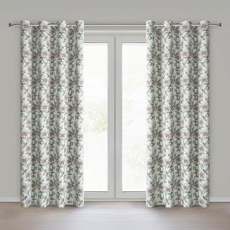 Zasłona gotowa na przelotkach BEVERLY1 140x250 Eurofirany biały