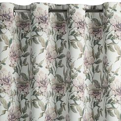 Zasłona gotowa na przelotkach BEVERLY1 140x250 Eurofirany biały